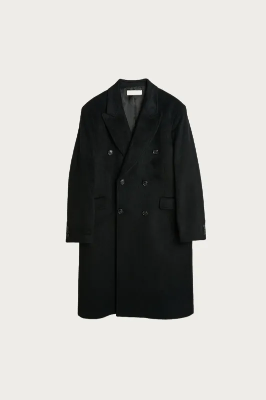Whale Coat - Black Hairy Wool made by Our Legacy