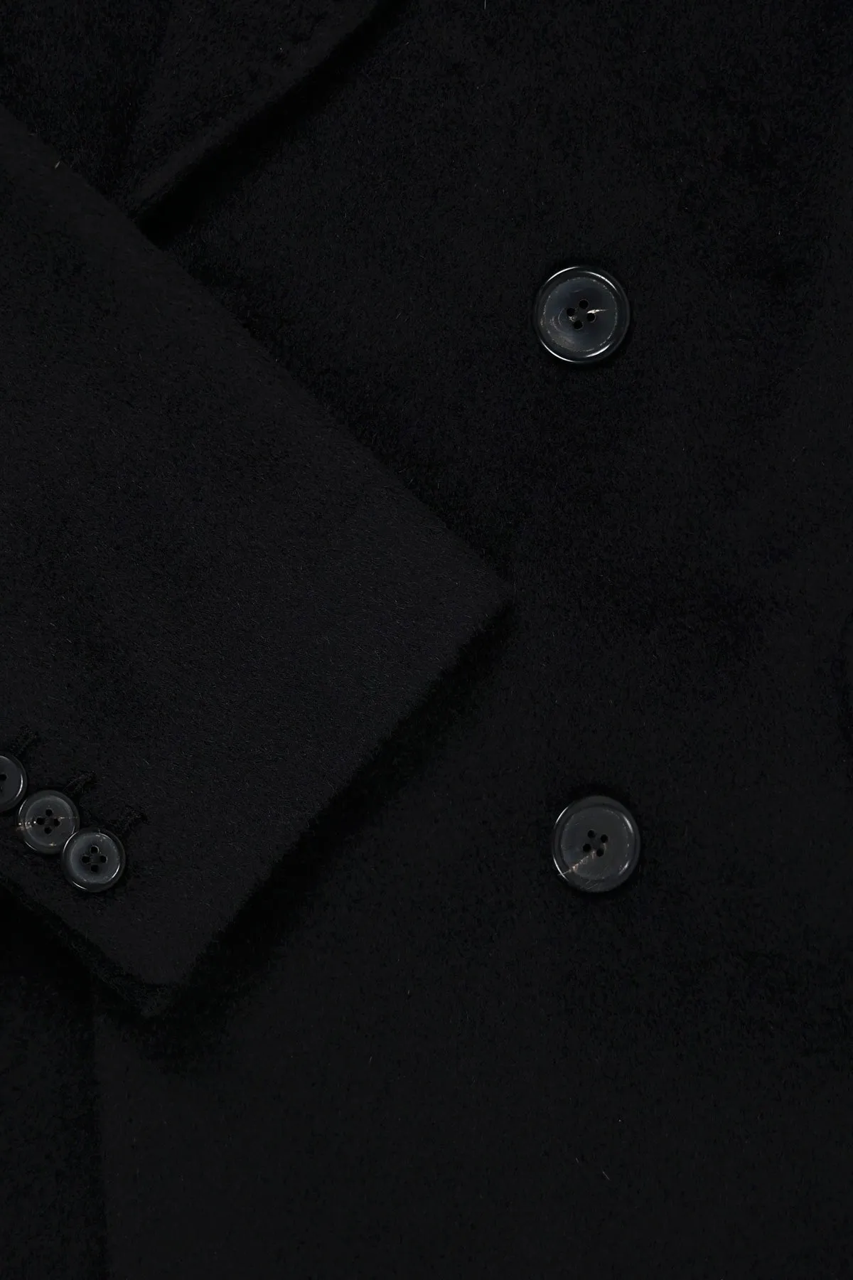 Whale Coat - Black Hairy Wool sold by Canoe Club product image thumbnail 3