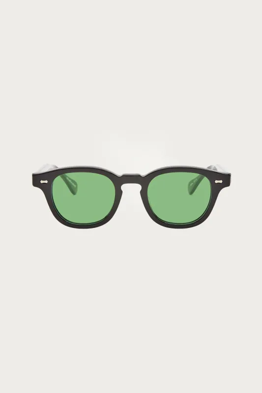 Arnie 46 - Black/Medium Green made by Shady Character Eyewear