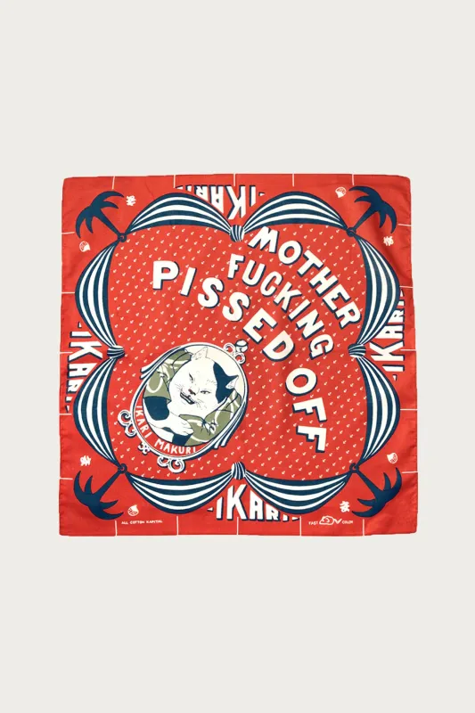 Color Bandana IKARIMAKURI - Red made by Kapital