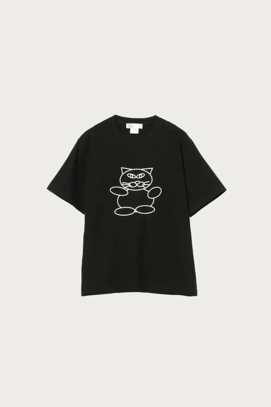 Himma Cat Tee - Black made by Canoe Club