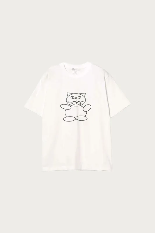 Himma Cat Tee - White sold by Canoe Club