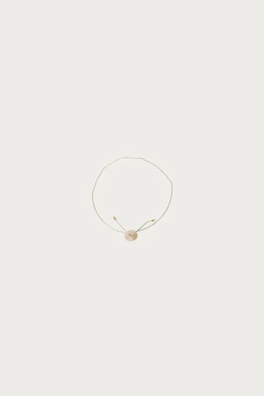 Jinbo Pearls x Beams Japan Button Bracelet - Silver made by Canoe Club