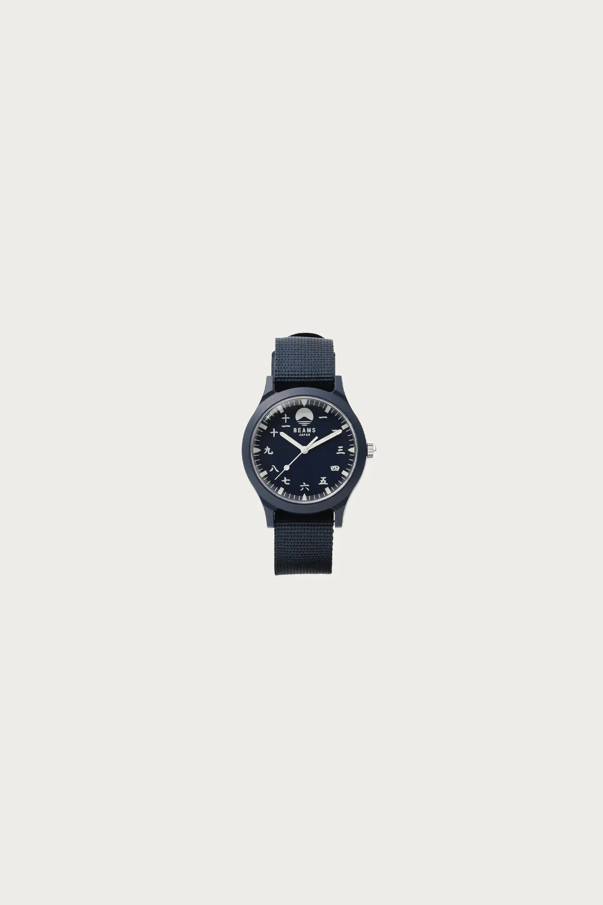 Beams Japan Kanji Number Wrist Watch - Navy sold by Canoe Club