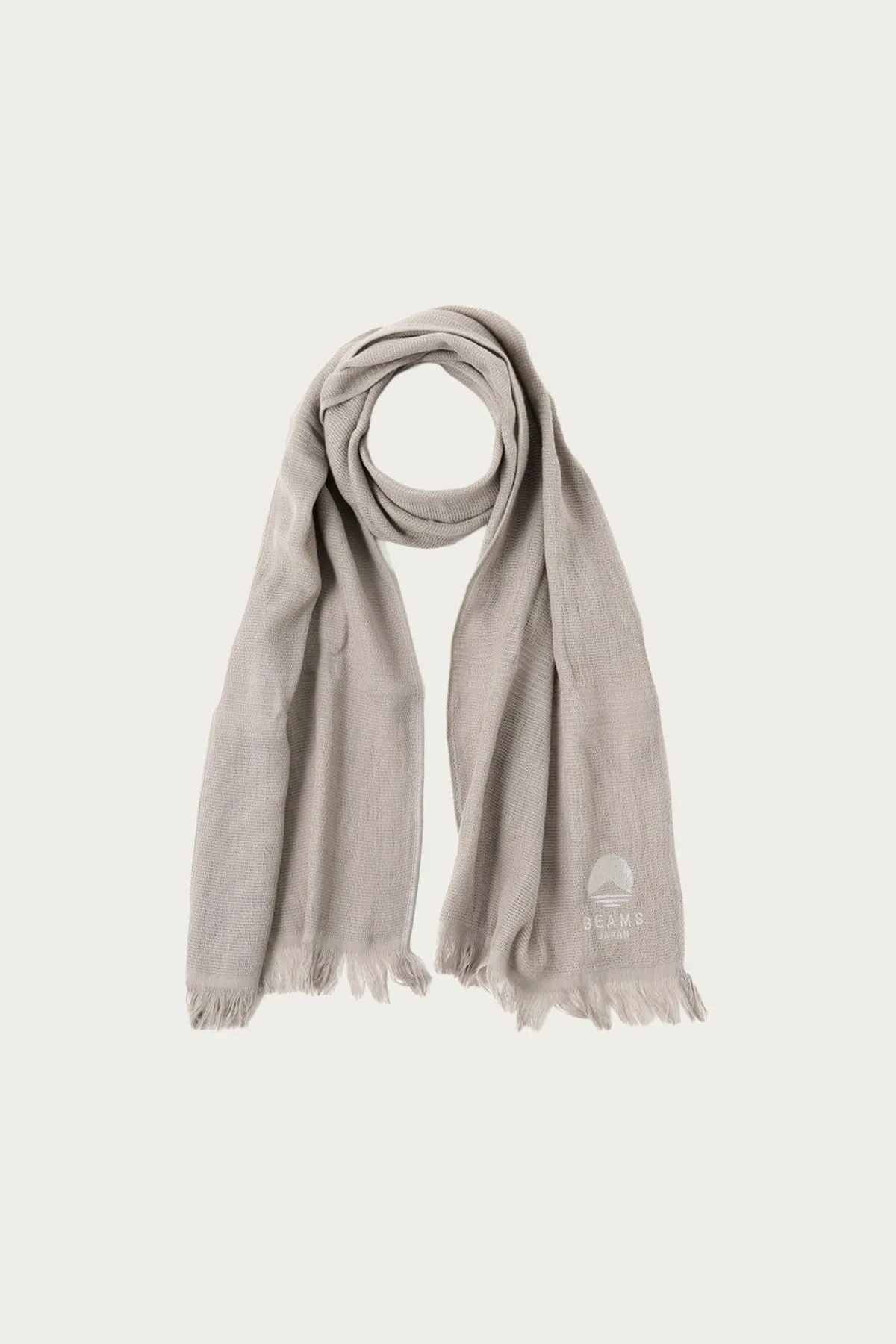 Miyazaki Towel Beams Japan Scarf - Light Grey sold by Canoe Club product image thumbnail 2