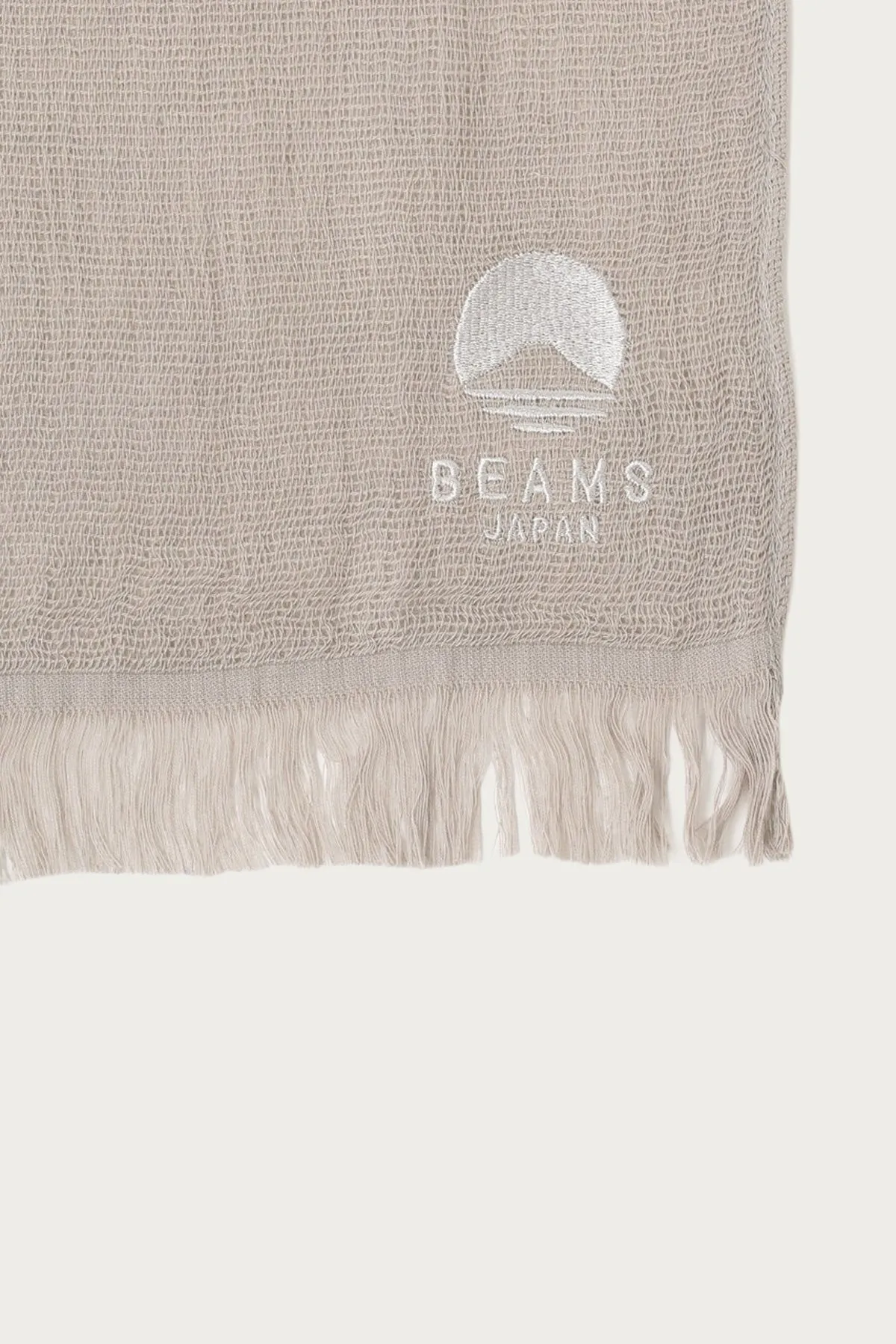 Miyazaki Towel Beams Japan Scarf - Light Grey sold by Canoe Club product image thumbnail 3