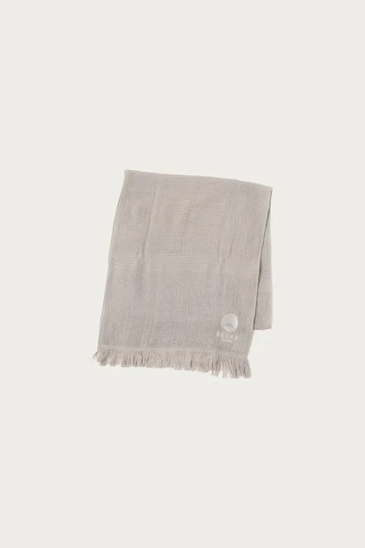 Miyazaki Towel Beams Japan Scarf - Light Grey made by Canoe Club
