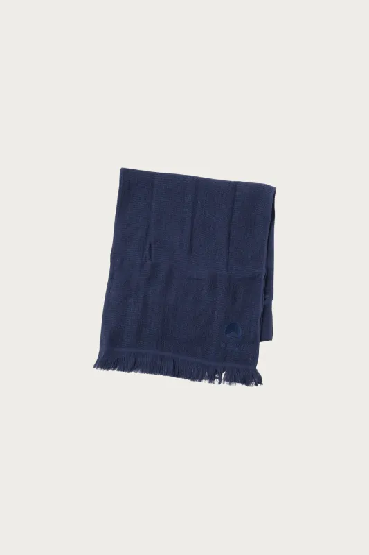 Miyazaki Towel Beams Japan Scarf - Navy made by Canoe Club