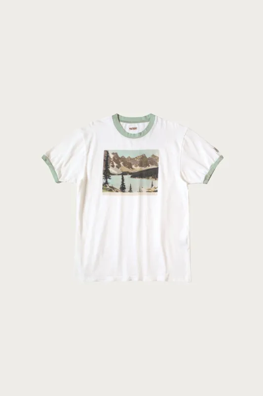 20/- Jersey RINGER T (SAMBO LAKE) - White made by Kapital