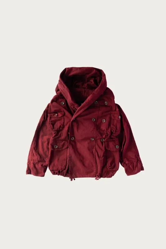 Katsuragi Cotton RING Coat - Engine Red sold by Canoe Club