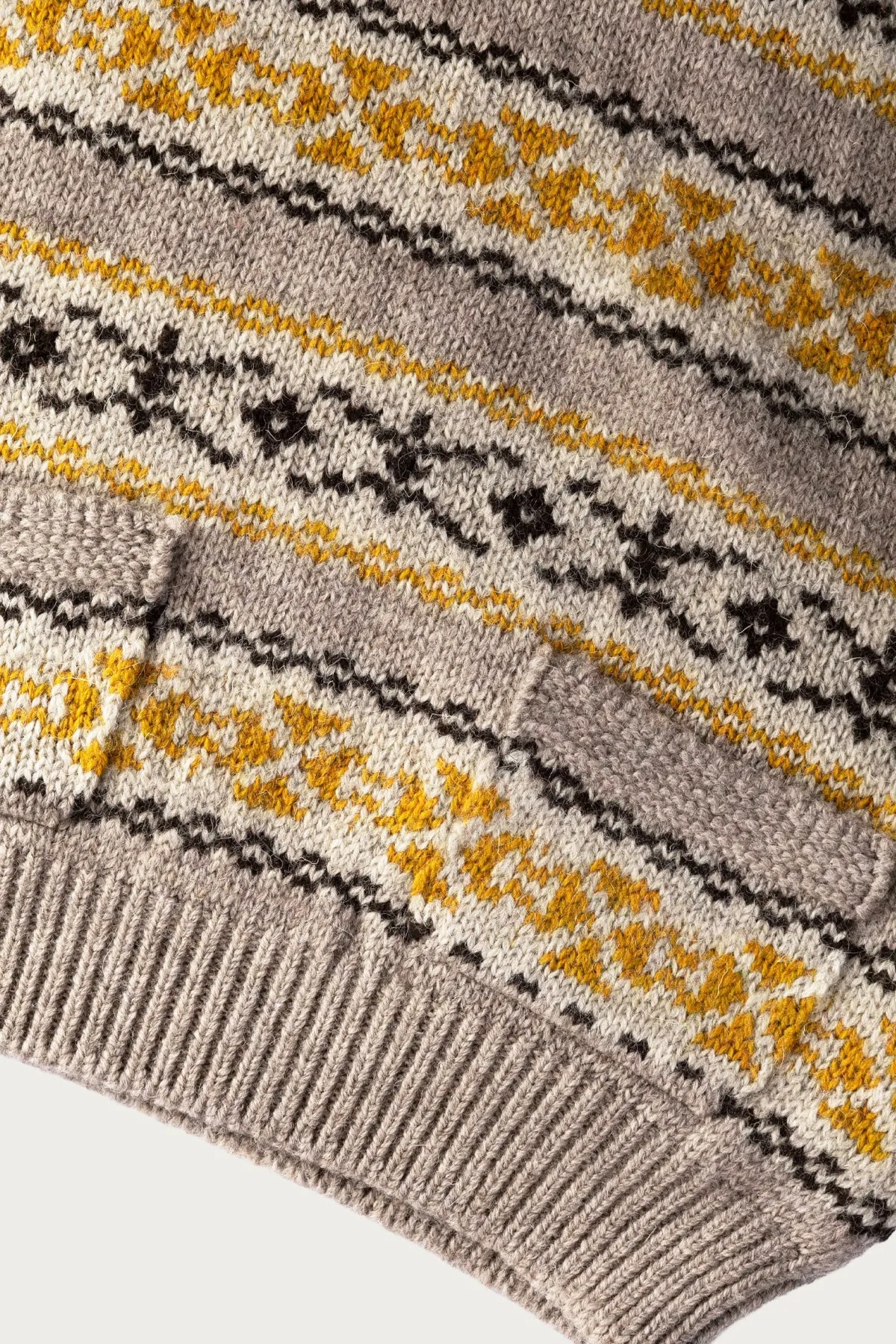 3G Wool YELLOWKNIFE Fair Isle Crew Sweater - Yellow sold by Canoe Club product image thumbnail 3