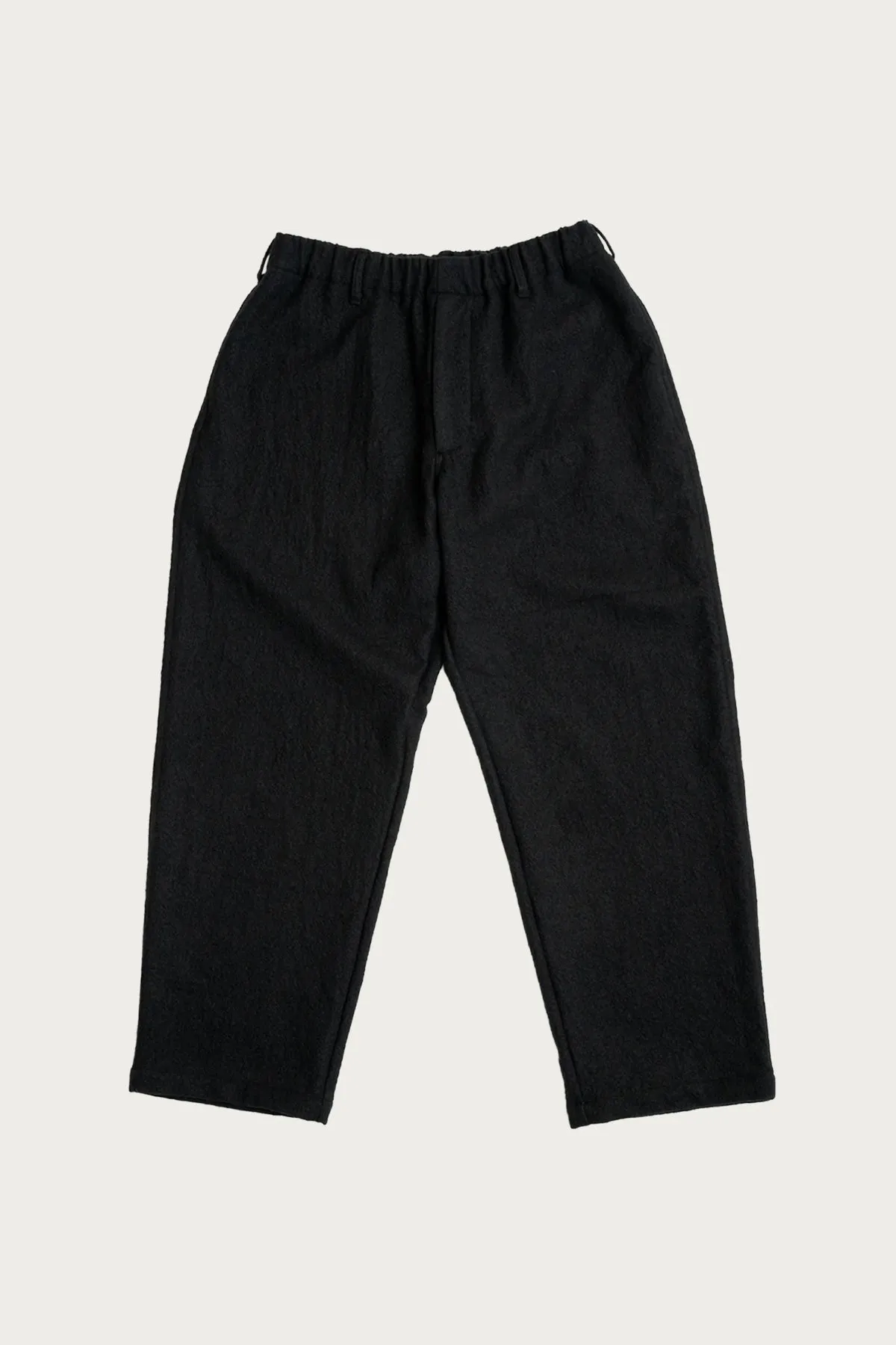 Carry On Pant - Black Wool Flannel sold by Canoe Club