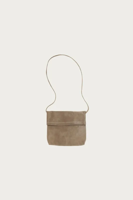 Small Pig Flap Shoulder Bag - Beige sold by Canoe Club