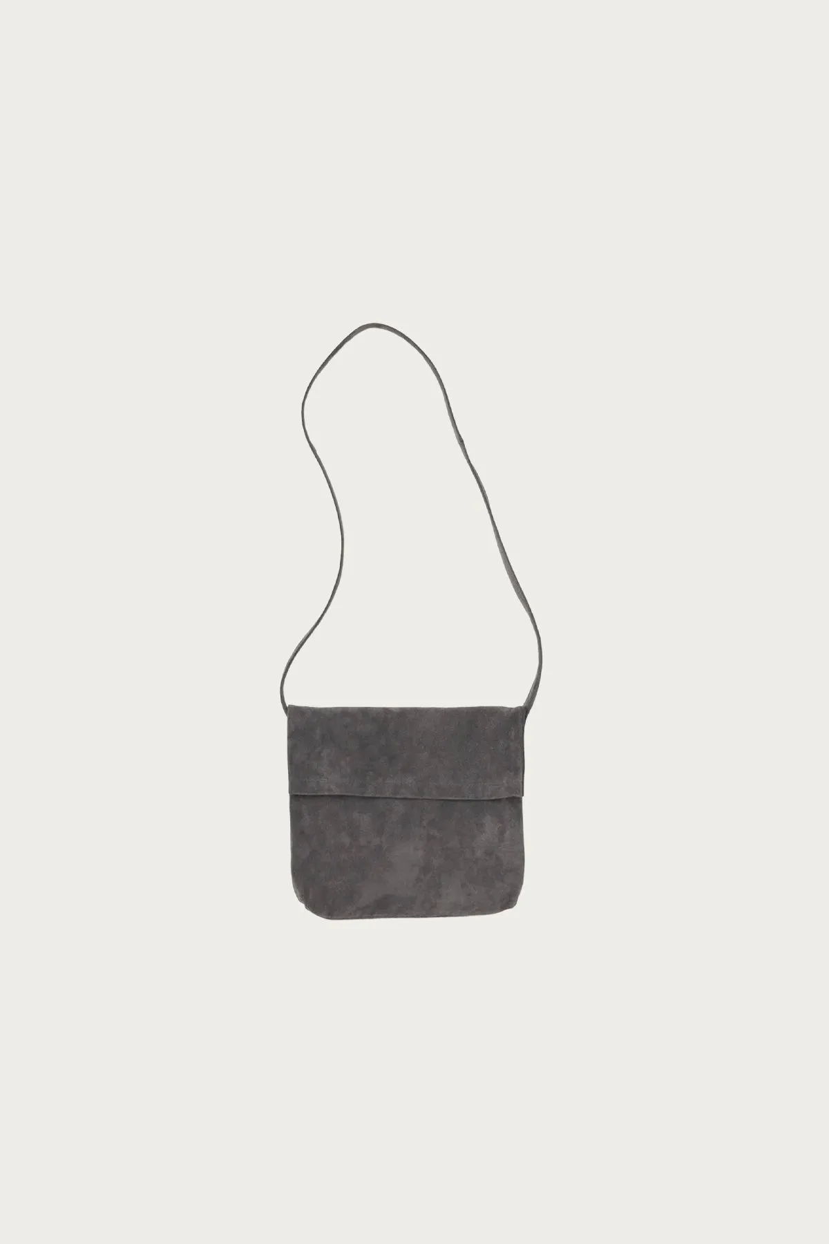 Small Pig Flap Shoulder Bag - Dark Grey sold by Canoe Club