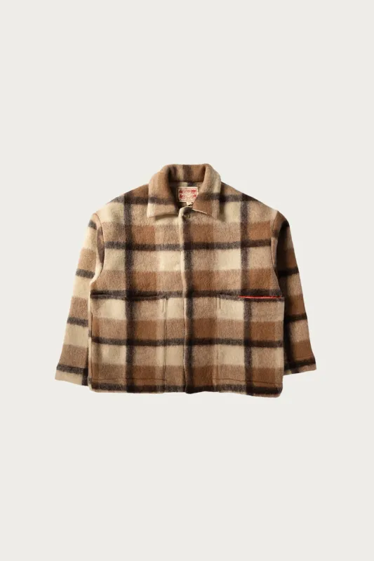 Barn Jacket - Brown Plaid sold by Canoe Club
