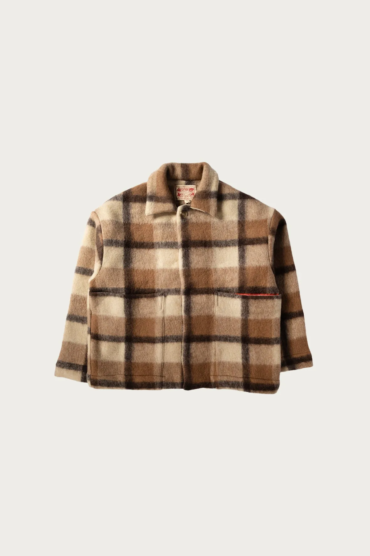 Barn Jacket - Brown Plaid sold by Canoe Club