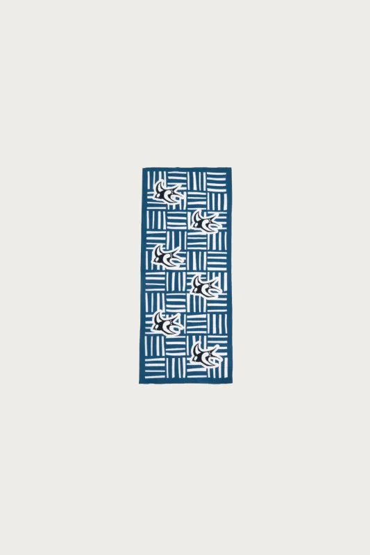 fennica Swallow Handkerchief - Blue made by Canoe Club