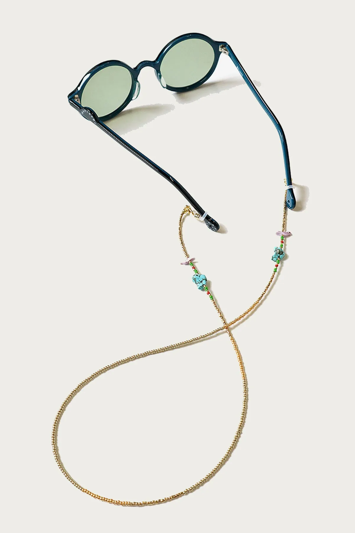 Beads Eyeglass Holder Strap - Gold sold by Canoe Club product image thumbnail 2