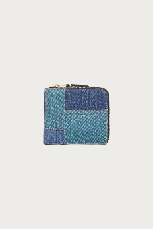 Denim Zip-Around Wallet - Blue made by Comme des Garcons