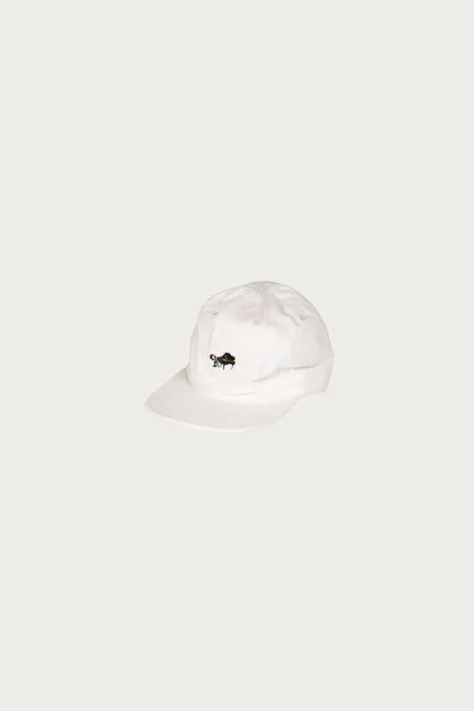 Chino BRIMFIELD Cap (LIFE SCHERZO) - White made by Kapital