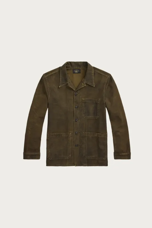 Reverse-Sateen Overshirt - Washed Brown sold by Canoe Club