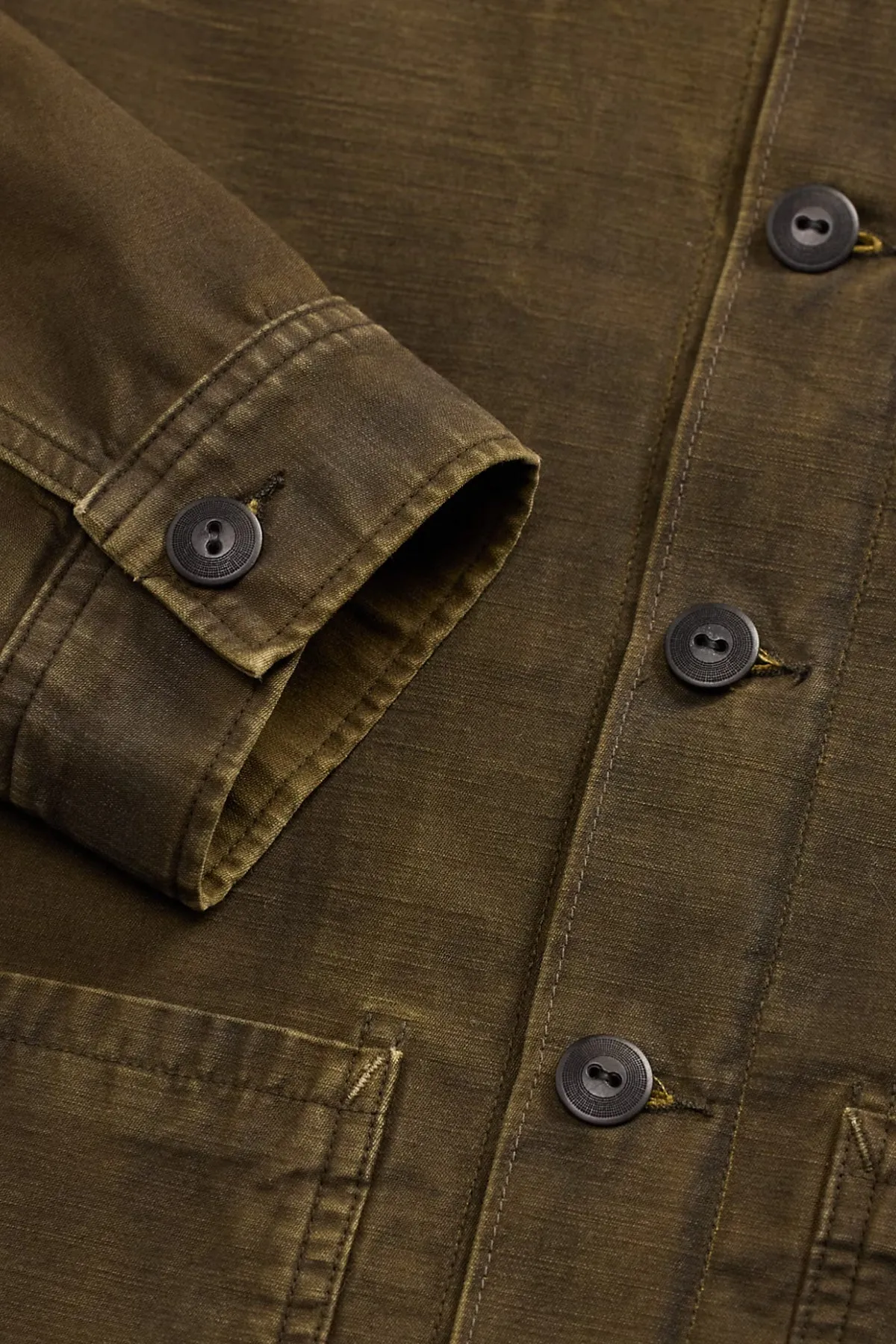 Reverse-Sateen Overshirt - Washed Brown sold by Canoe Club product image thumbnail 4