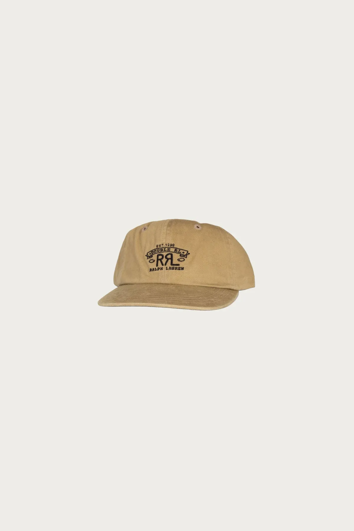 RRL Ranch Logo Twill Ball Cap - Khaki sold by Canoe Club