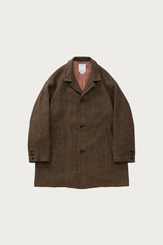 Mies Coat - Dk. Brown sold by Canoe Club