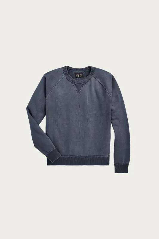 French Terry Crewneck - Navy sold by Canoe Club