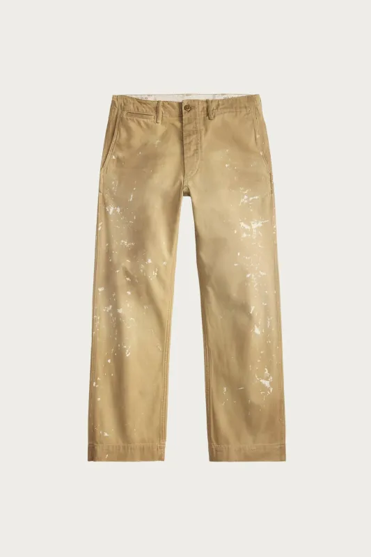 Distressed Chino Field Pant - New Khaki made by RRL