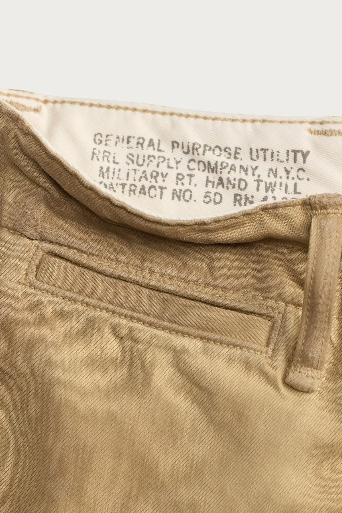 Distressed Chino Field Pant - New Khaki sold by Canoe Club product image thumbnail 4