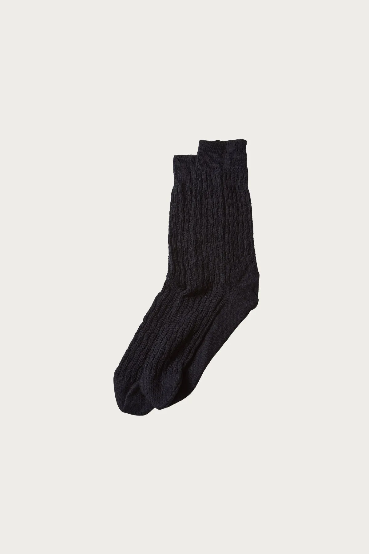 Folk Crochet Socks - Black sold by Canoe Club