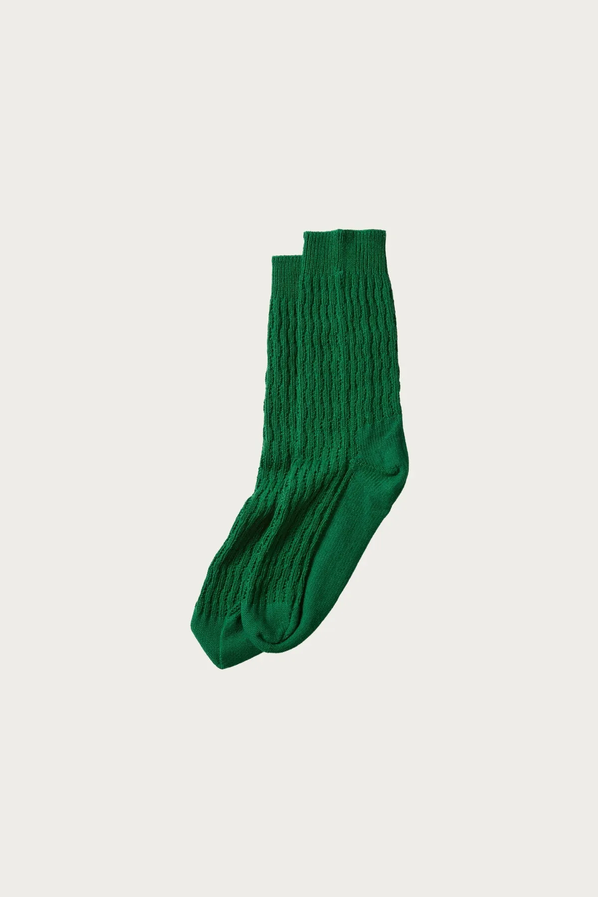 Folk Crochet Socks - Green sold by Canoe Club