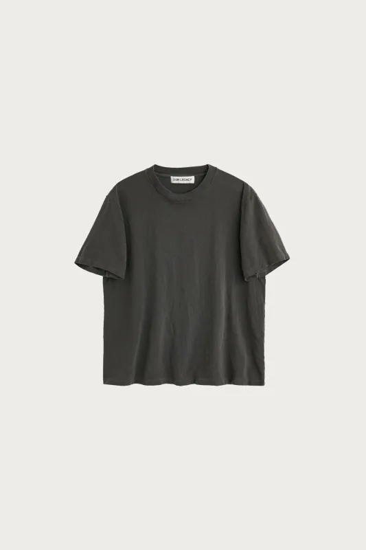 Box T-Shirt - Worn Graphite Legacy Jersey sold by Canoe Club