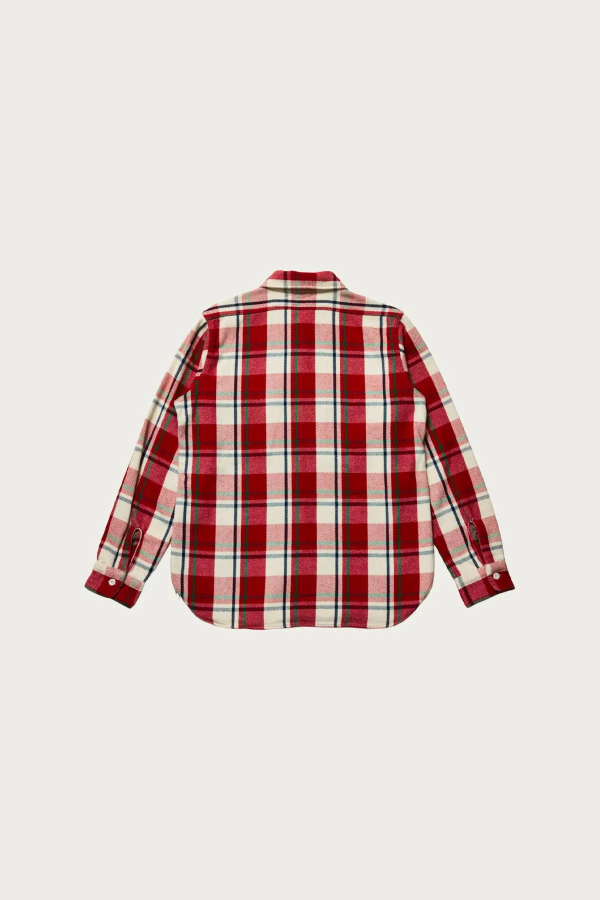 3104 Flannel Shirt Pattern C - Red/Off White sold by Canoe Club product image thumbnail 2