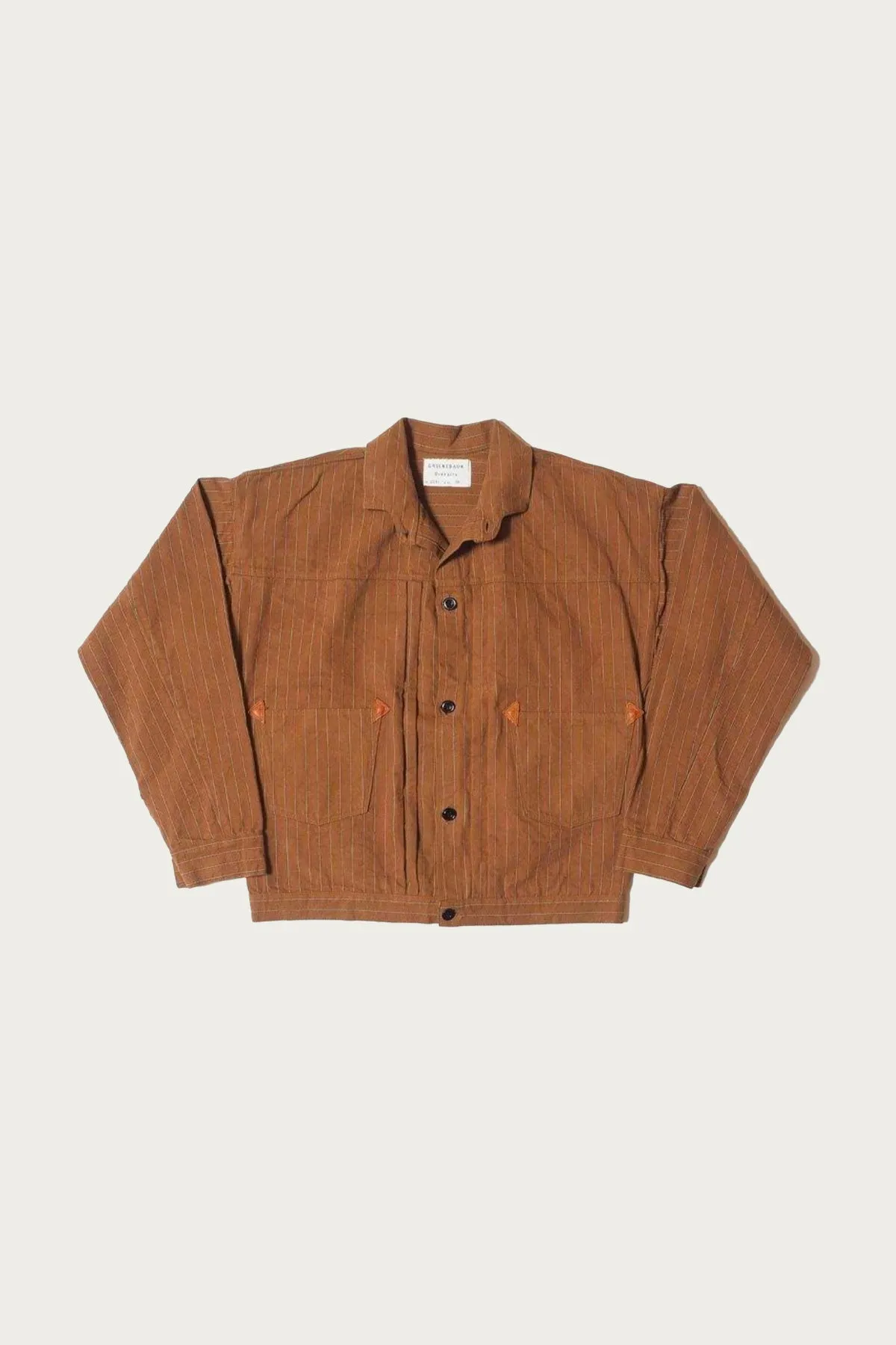2214 Heavy Leather Bound Blouse - Duck Stripe sold by Canoe Club