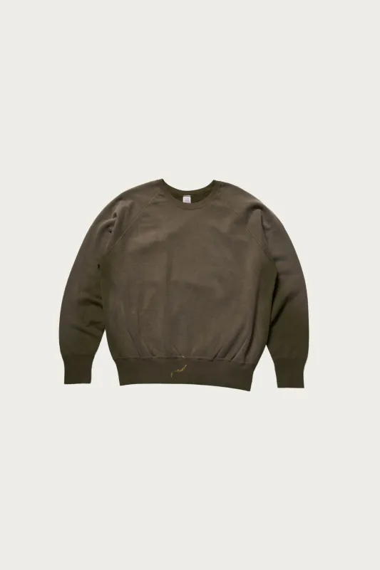 461 Crew Neck SW U/W Sun Burned - OD Green made by WAREHOUSE & CO.