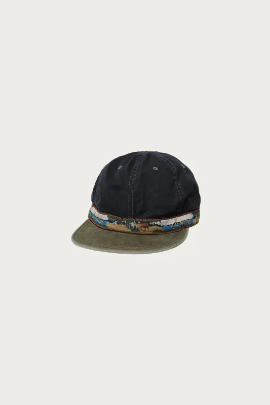 Chino BRIMFIELD Cap (NAVAJO BOAT) - Black/Khaki sold by Canoe Club