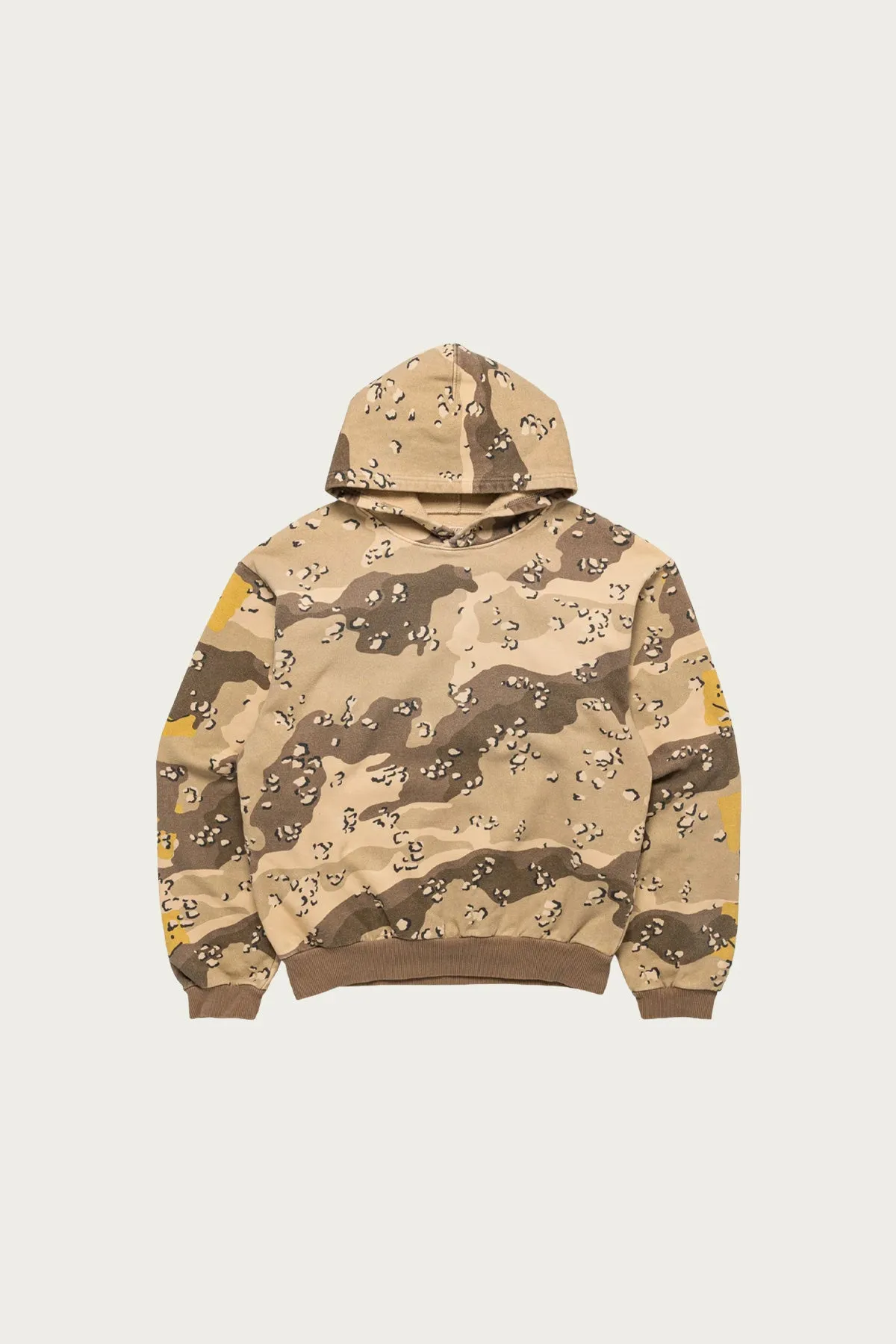 SWT Knit PECKISH CHOCO-CHIP Camo Hoodie - Beige sold by Canoe Club