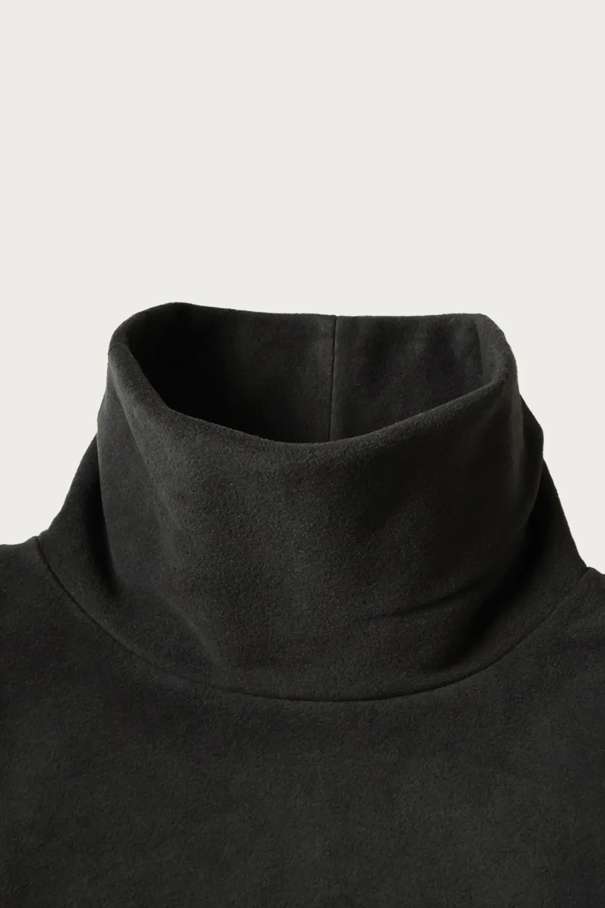Reverse Fleece BIG High Neck SWT - Black sold by Canoe Club product image thumbnail 3