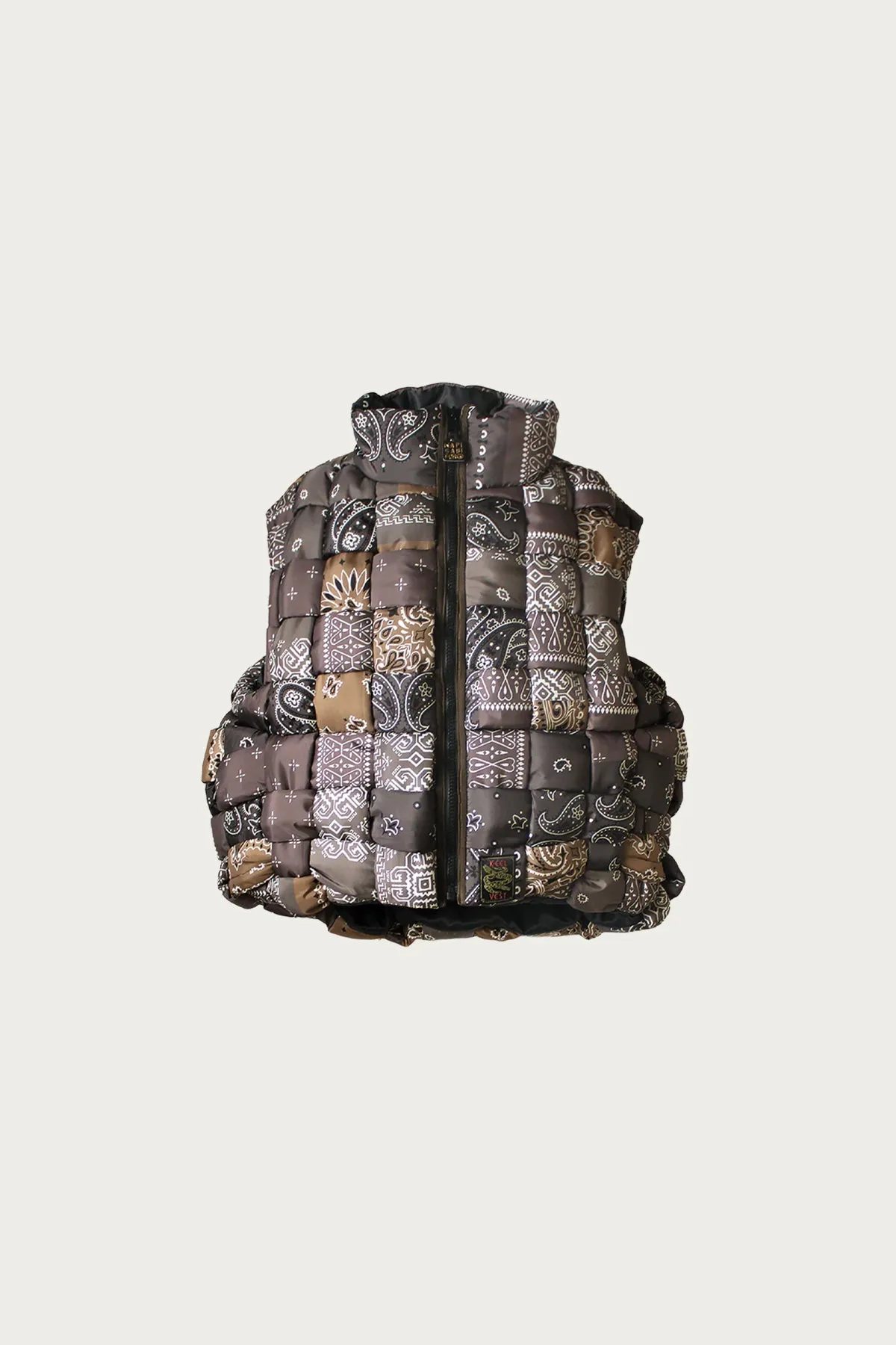 Bandanna Nylon KEEL Weaving Vest - Brown sold by Canoe Club