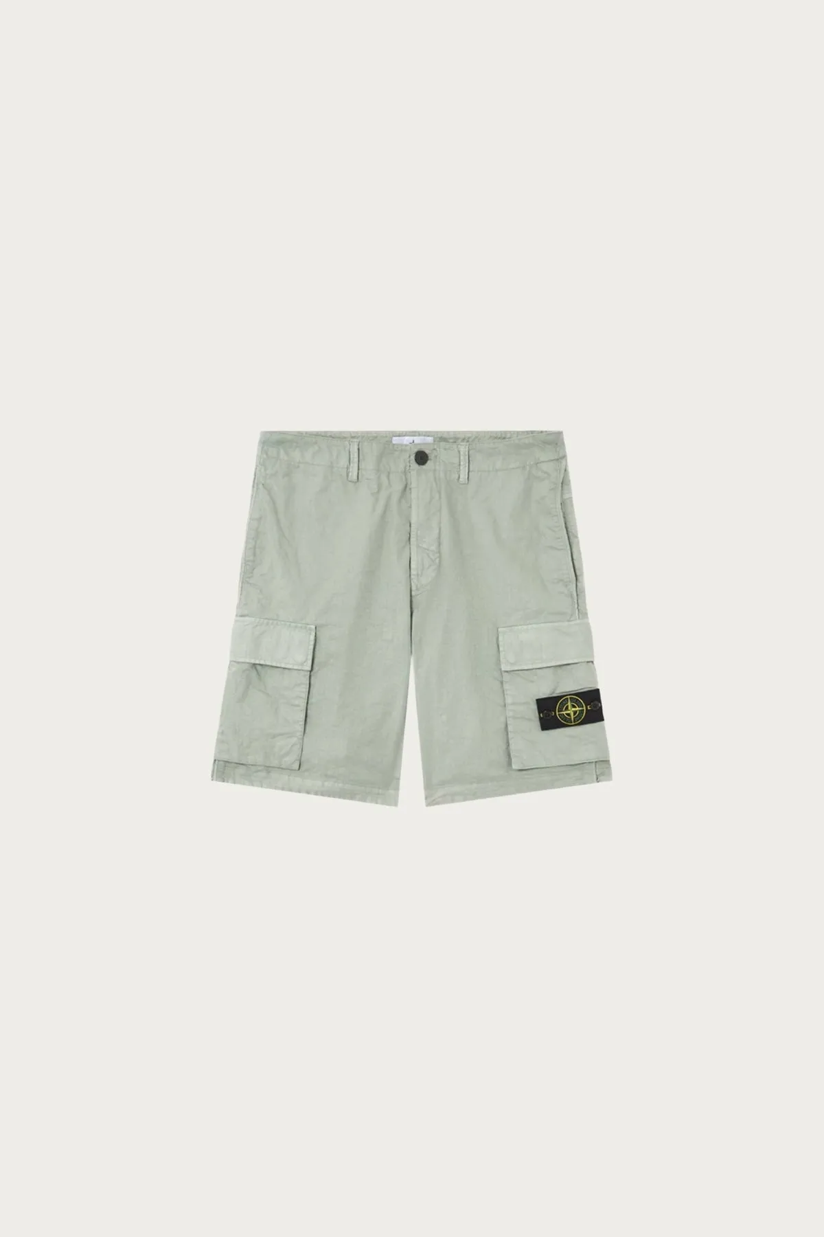 Bermuda Loose Wide-Leg Cargo Short - Sage Green sold by Canoe Club
