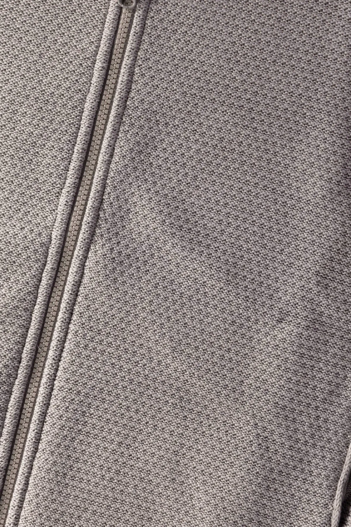 Zip-Up High Neck Cardigan - Grey sold by Canoe Club product image thumbnail 3