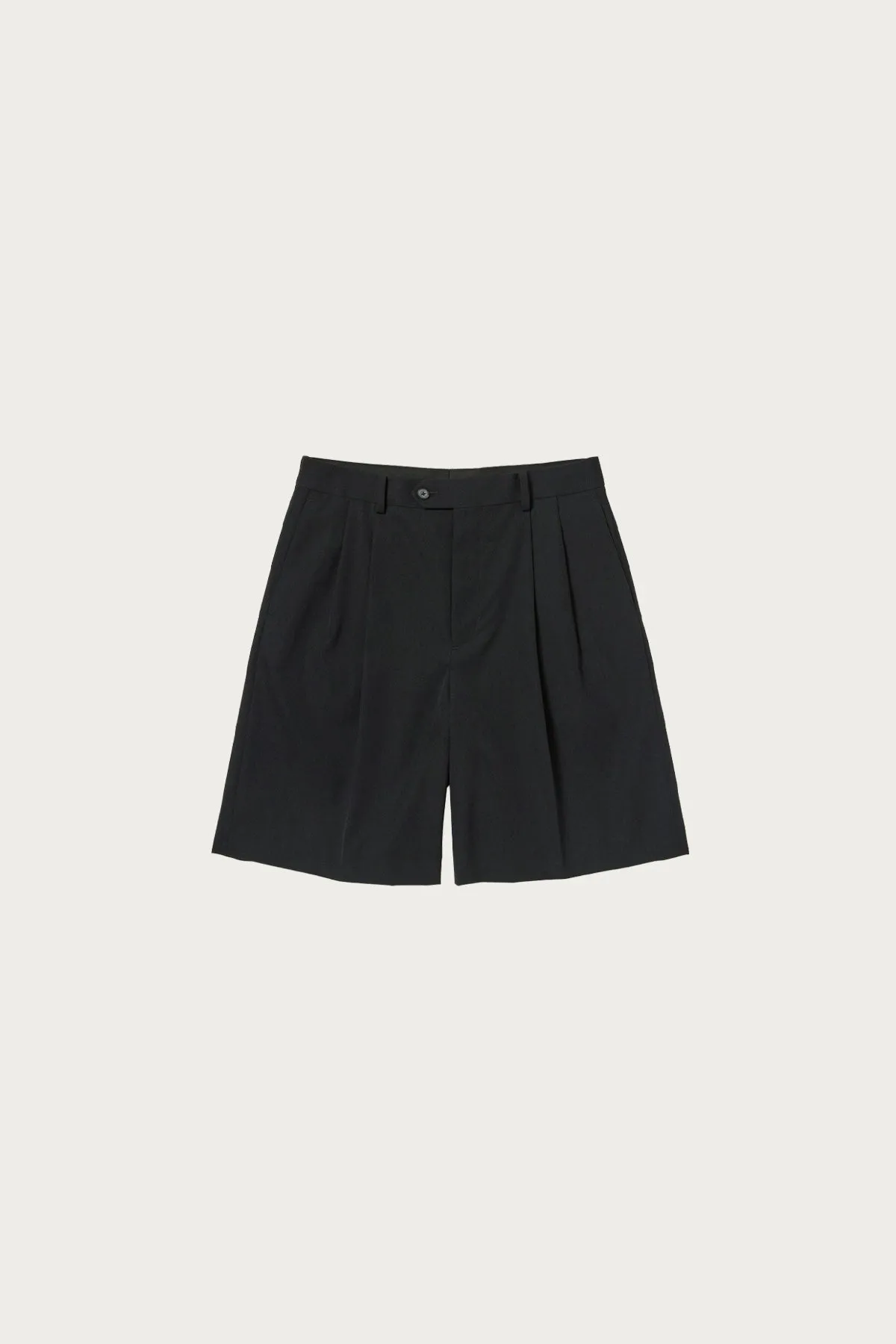 Light Wool Max Gabardine Shorts - Top Black sold by Canoe Club