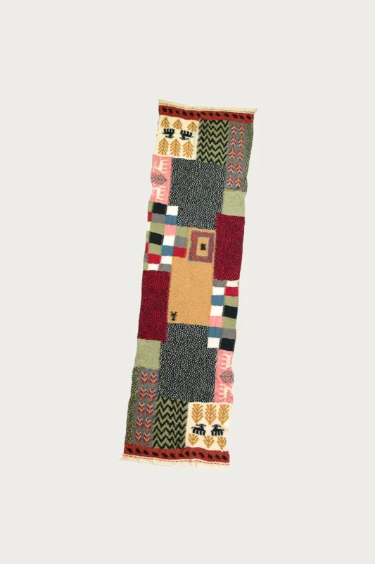 Fulling Wool Scarf VILLAGE GABBEH - Red made by Kapital