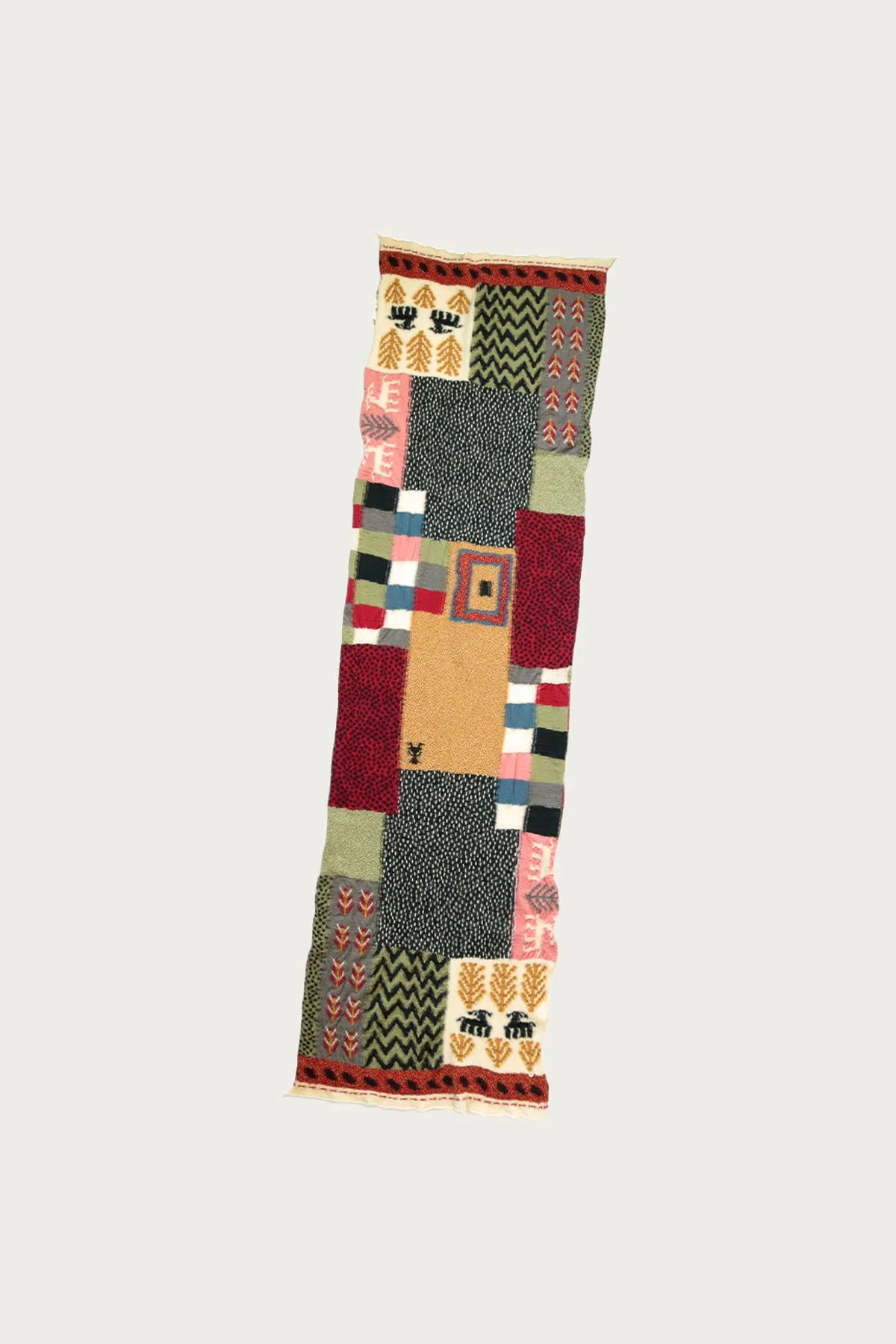 Fulling Wool Scarf VILLAGE GABBEH - Red sold by Canoe Club