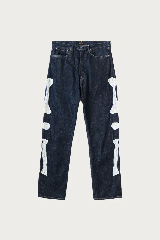 12.5oz Denim MEXICAN TUXEDO 5P OKAGILLY - Indigo made by Kapital