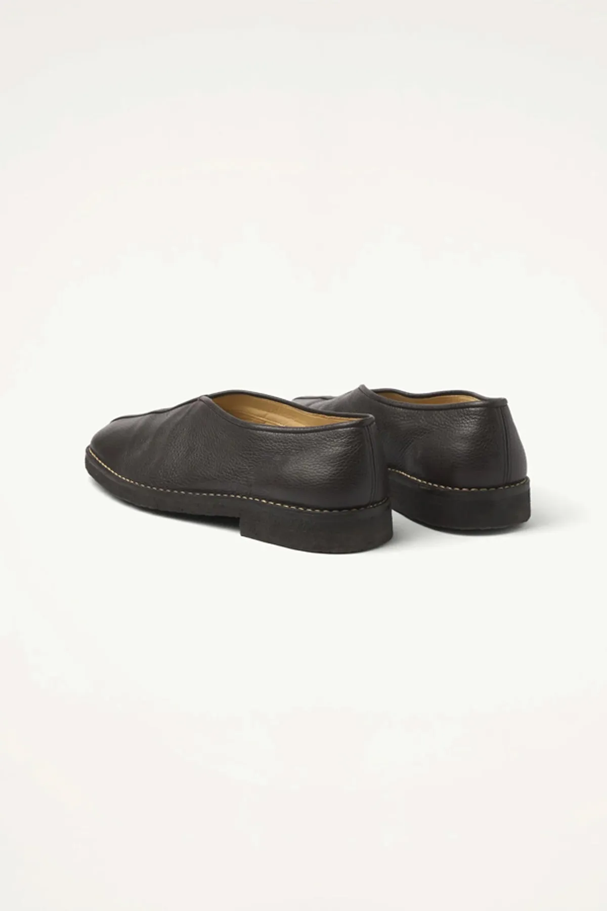Piped Crepe Slippers - Dark Brown sold by Canoe Club product image thumbnail 4