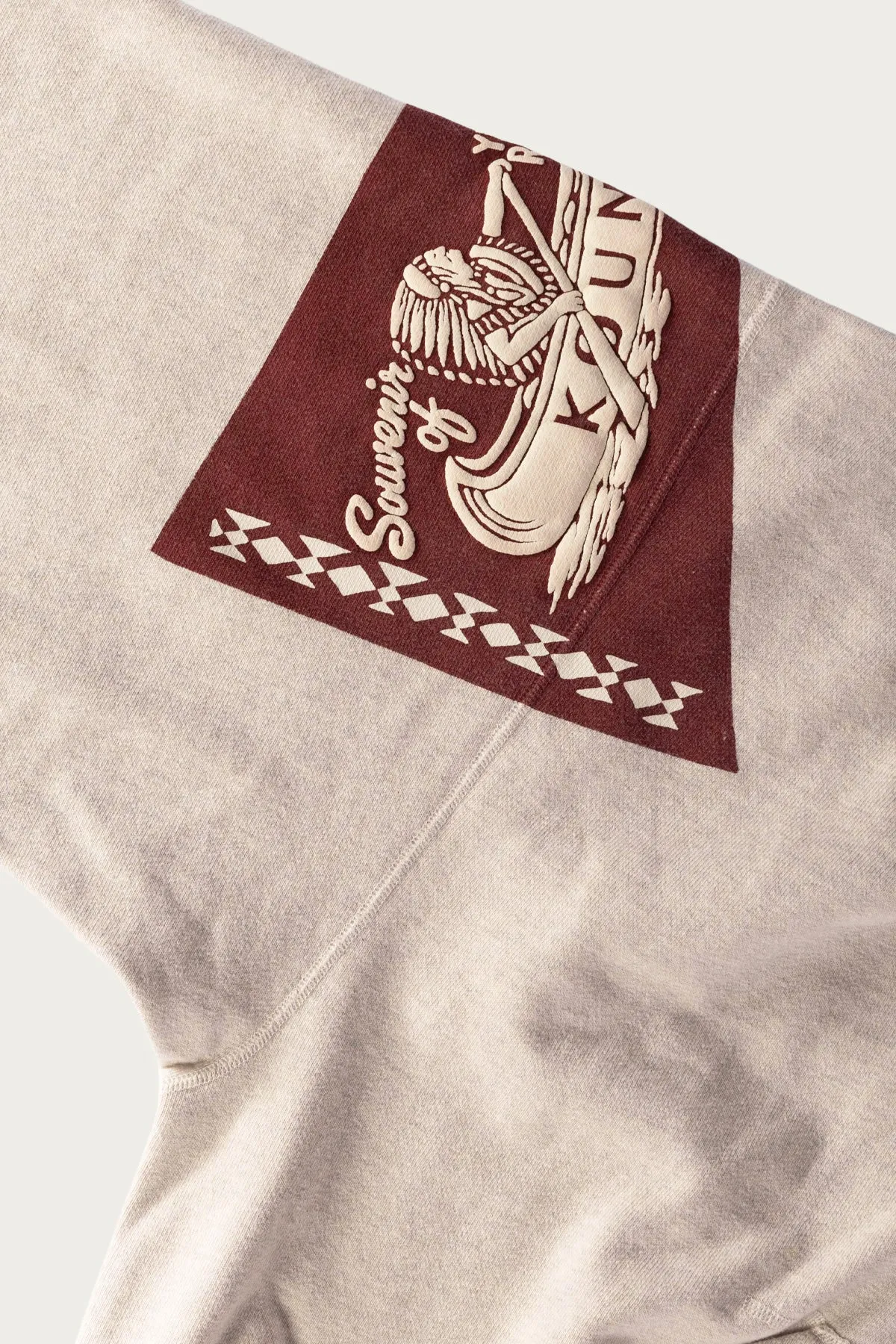 TOP SWT Knit DEVIL HOODIE (Pennant YUKON) - Purple sold by Canoe Club product image thumbnail 3