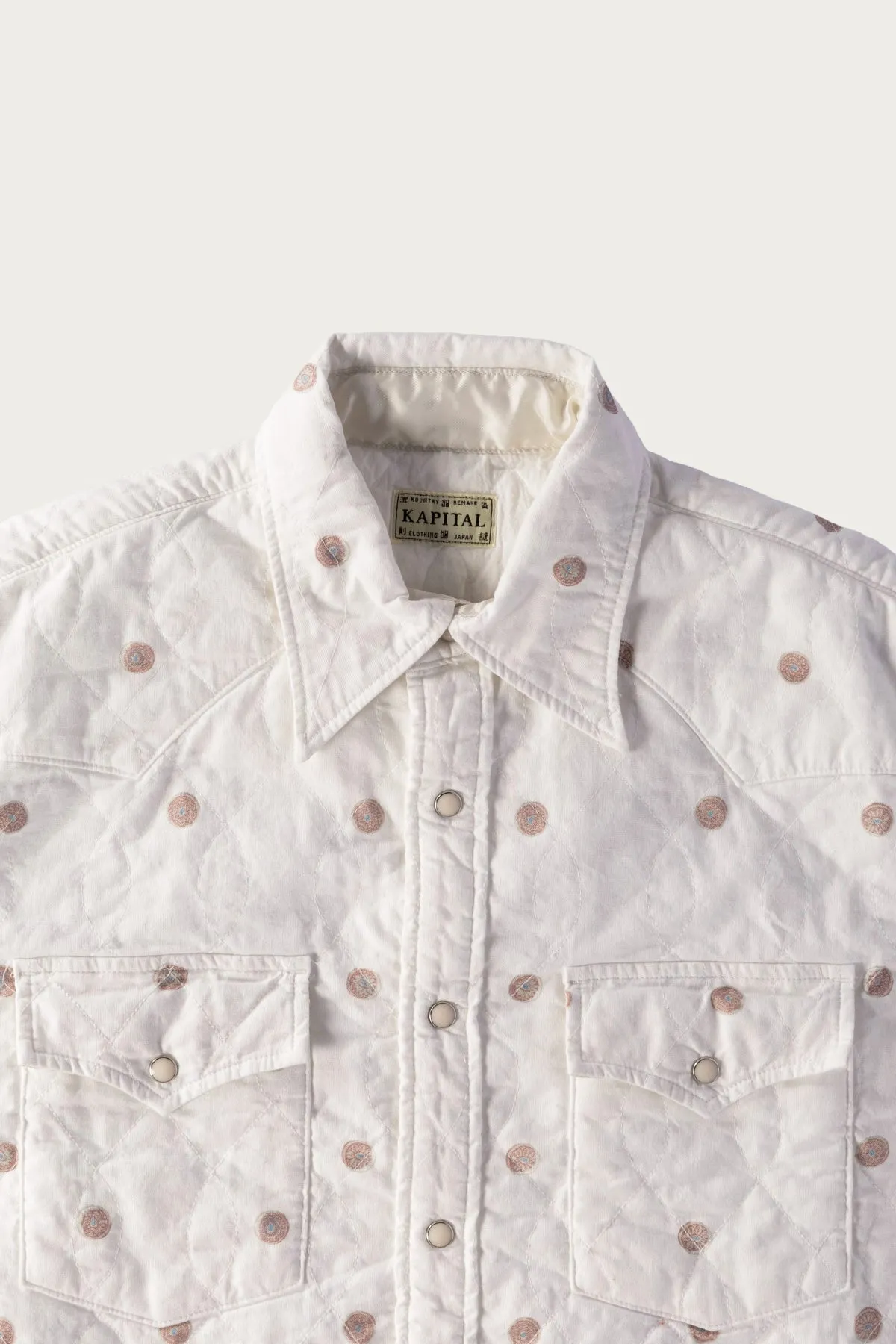 Cotton Quilting MAMEMON HUSKY Western Shirt - White sold by Canoe Club product image thumbnail 2